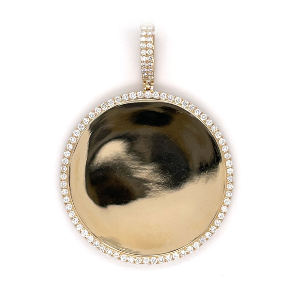1.50 CT Moissanite Iced Out Memory Pendant