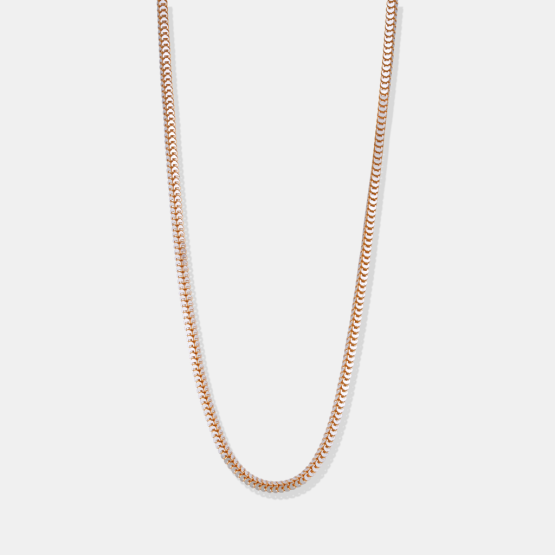 18K Rose Gold Snake Chain