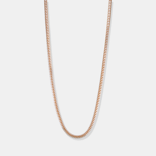 18K Rose Gold Snake Chain