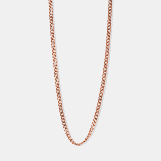 18K Rose Gold Curby Chain