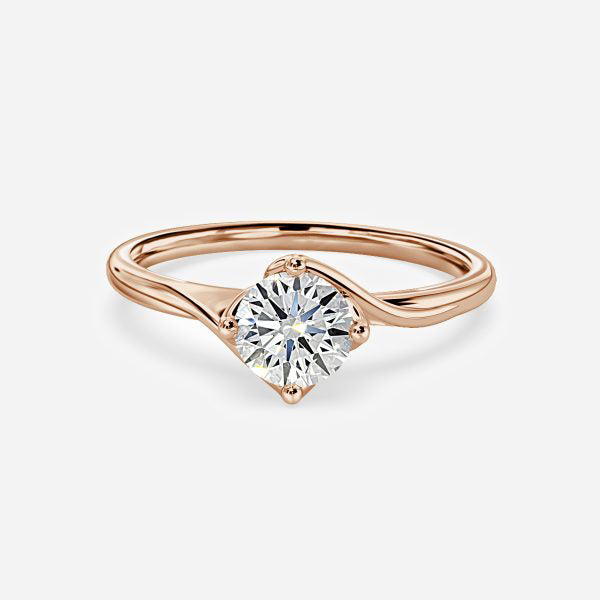 Hesper Round Solitaire Moissanite Engagement Ring