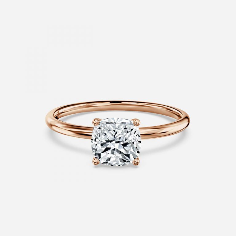 Ailani Cushion Solitaire Moissanite Engagement Ring