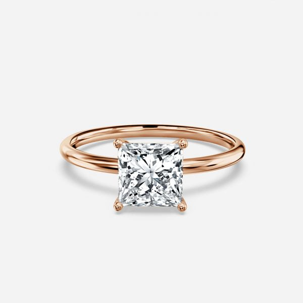 Ailani Princess Solitaire Moissanite Engagement Ring