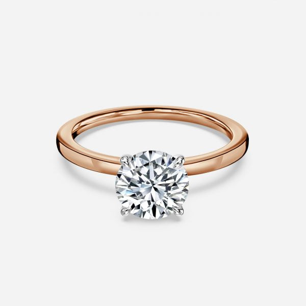 Kalista Round Solitaire Moissanite Engagement Ring