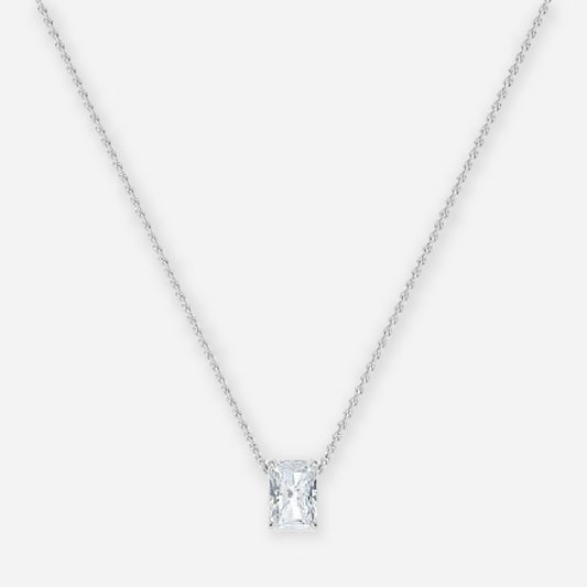 Radiant Moissanite Solitaire Pendant