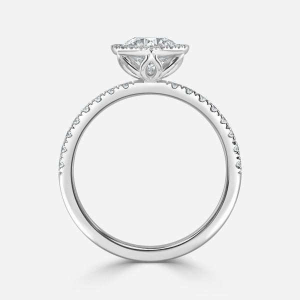 Tatienne Round Halo Moissanite Engagement Ring