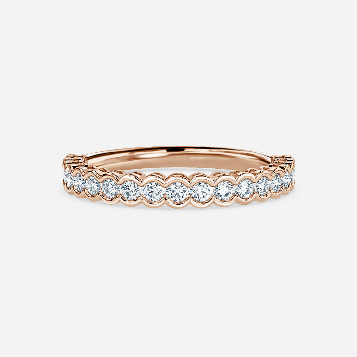 Lyric Rubover Moissanite Wedding Ring