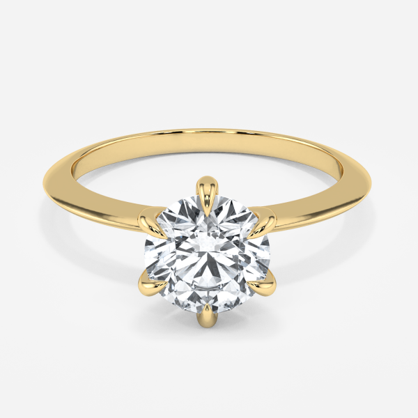 Cosima Round Solitaire Moissanite Engagement Ring