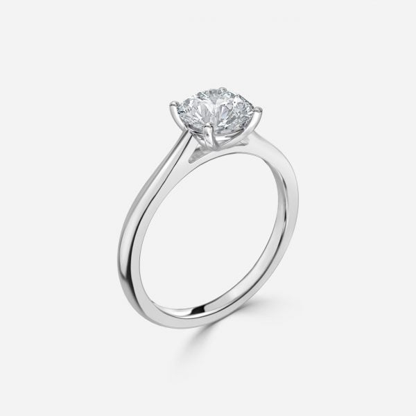 Bernadette Round SolitaireMoissanite Engagement Ring