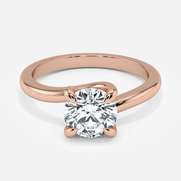 Jaya Round Solitaire Moissanite Engagement Ring