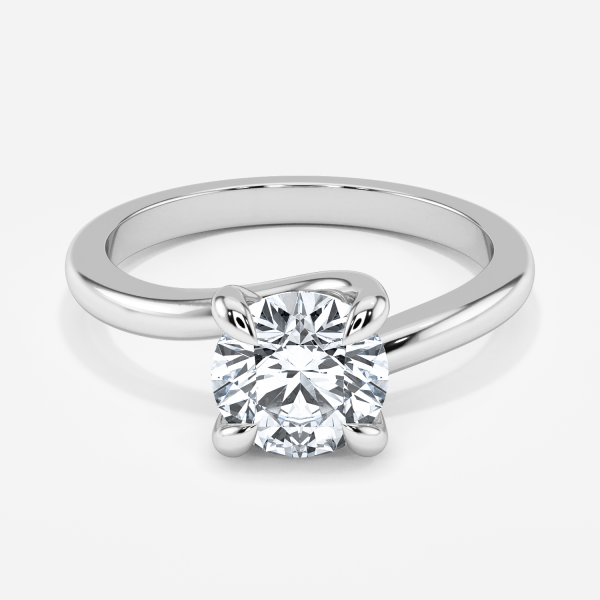 Jaya Round Solitaire Moissanite Engagement Ring