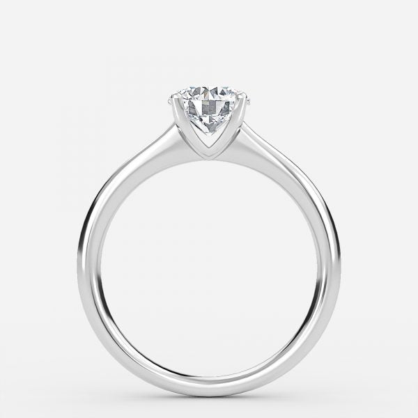 Danica Round Solitaire Moissanite Engagement Ring