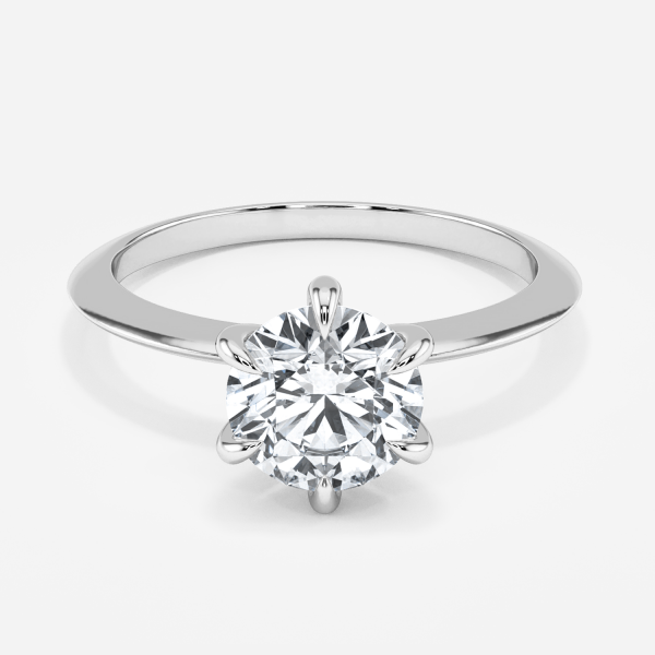 Cosima Round Solitaire Moissanite Engagement Ring