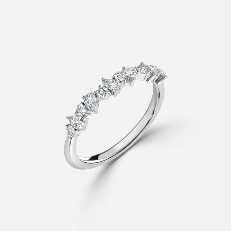 Isadora Moissanite Stackable Ring