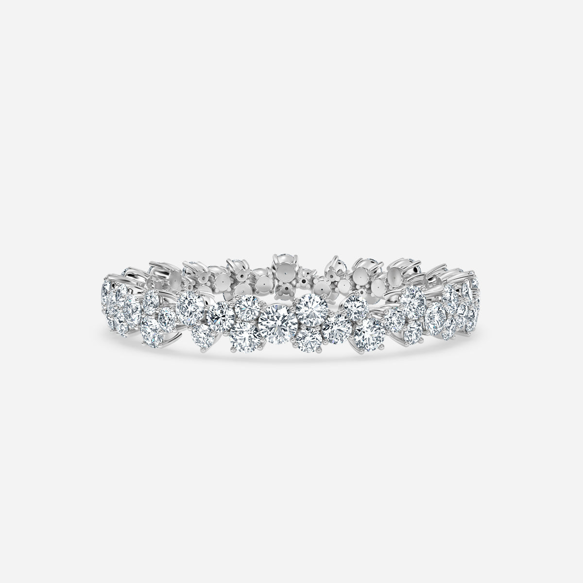 Indigol Round Moissanite Eternity Band