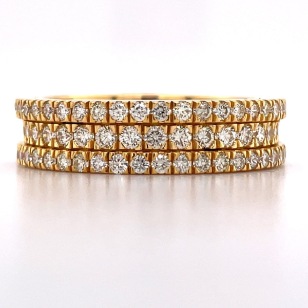 1.47Ct Iced Out Moissanite Ring