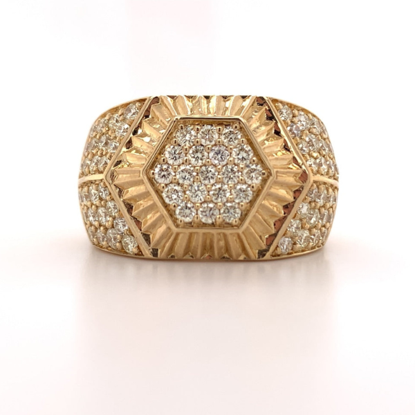 2.00Ct Iced Out Moissanite Ring