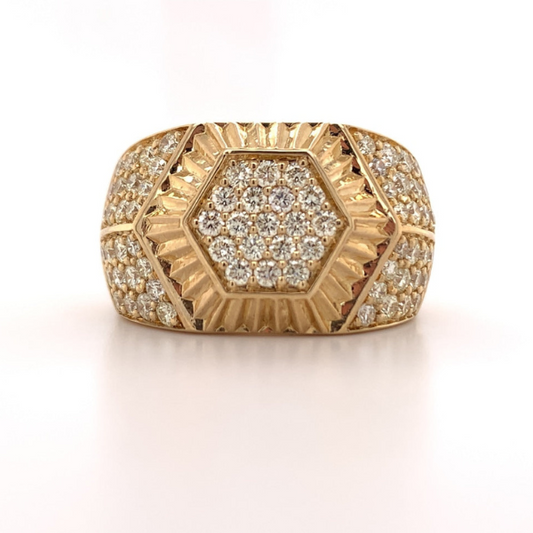 2.00Ct Iced Out Moissanite Ring