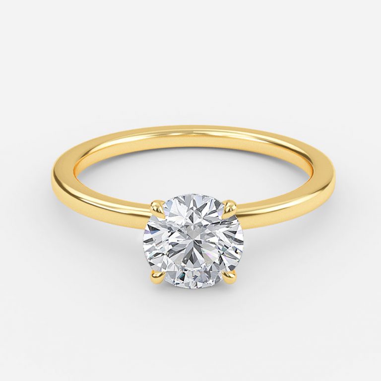 Katherine Round Solitaire Moissanite Engagement Ring