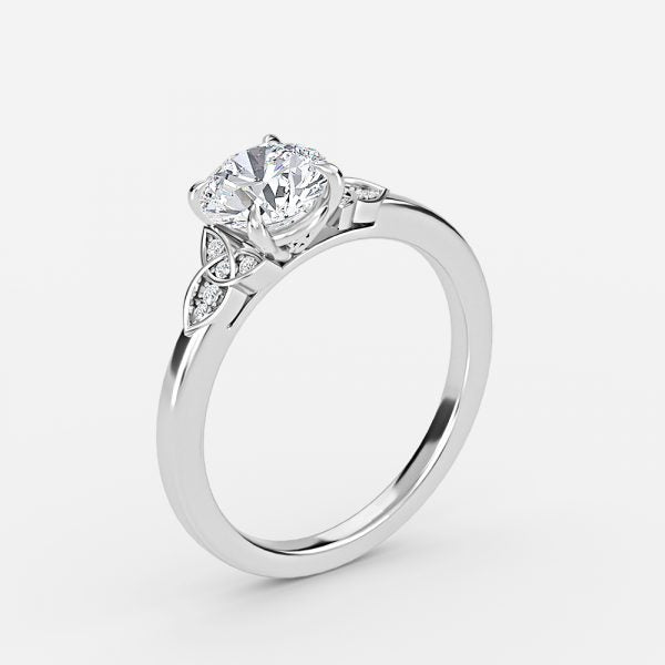 Kerensa Round Vintage Moissanite Engagement Ring