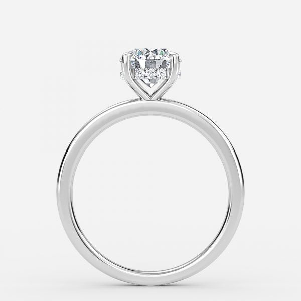 Idra Round Hidden Halo Moissanite Engagement Ring