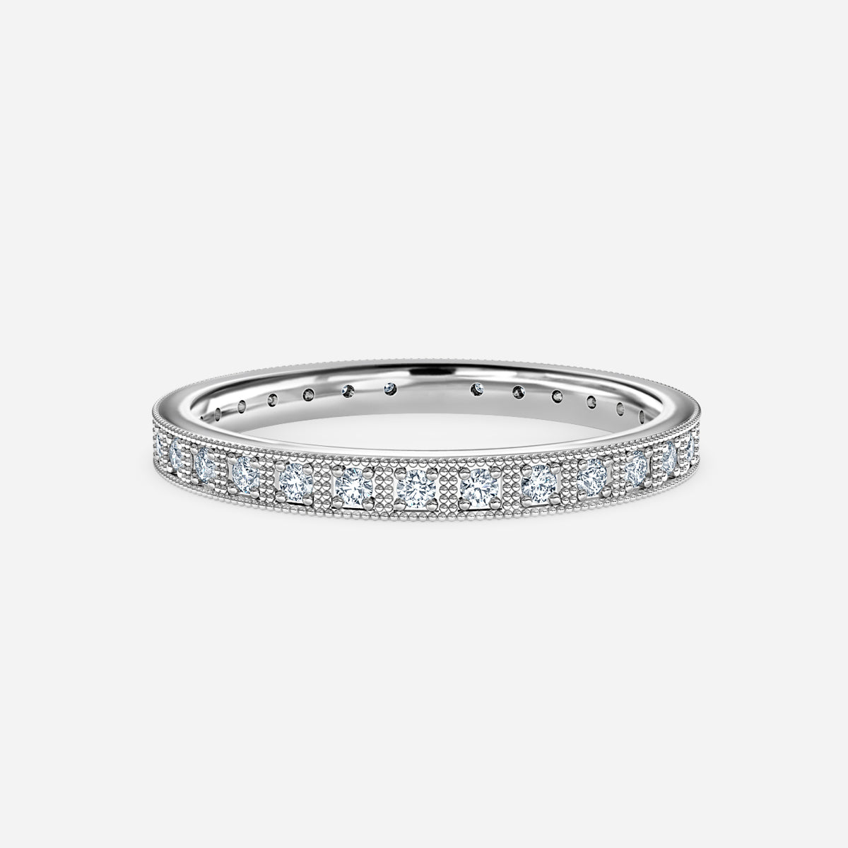 Clara Round Moissanite Wedding Ring