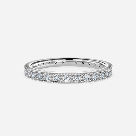 Clara Round Moissanite Wedding Ring