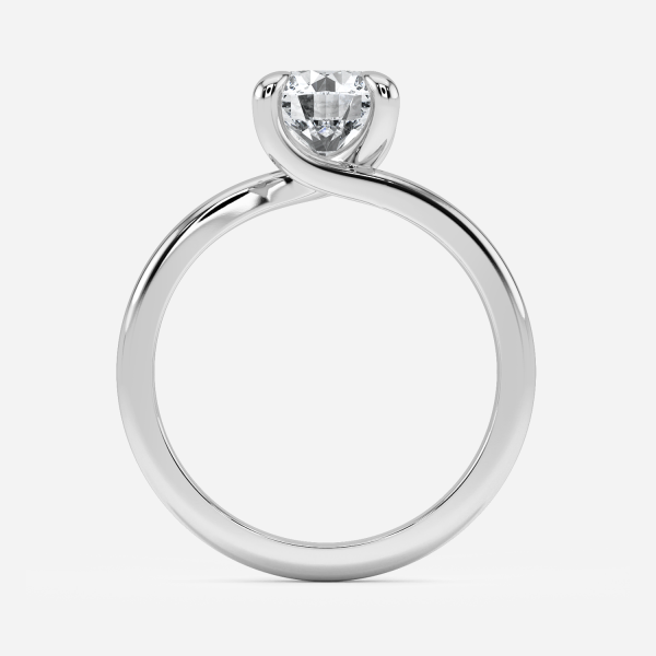 Jaya Round Solitaire Moissanite Engagement Ring