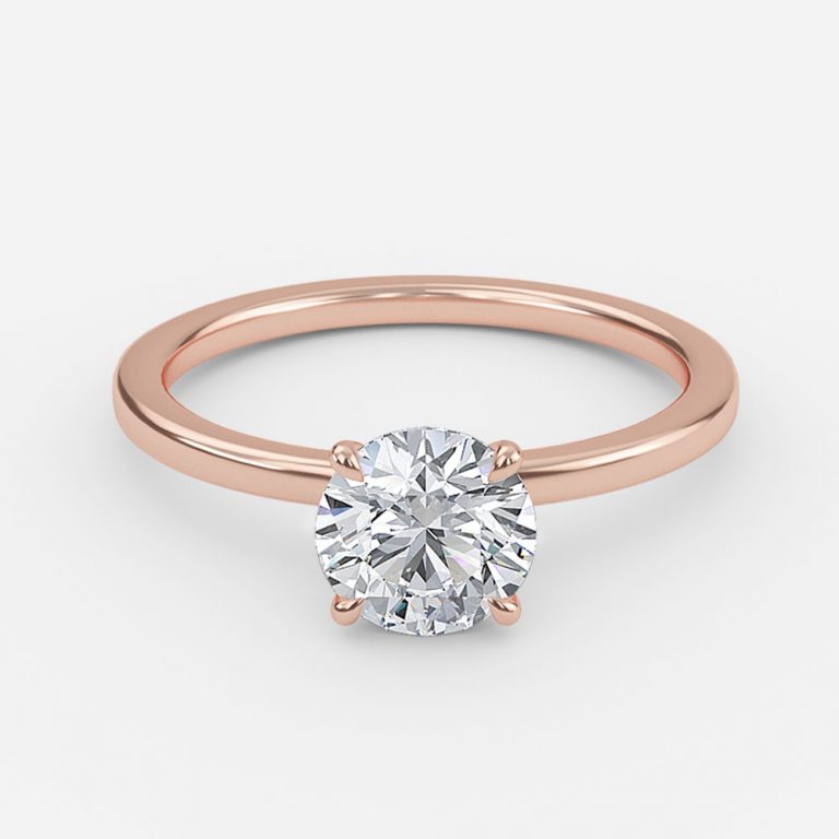 Katherine Round Solitaire Moissanite Engagement Ring