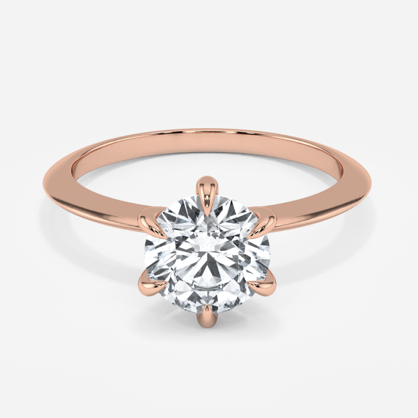 Cosima Round Solitaire Moissanite Engagement Ring