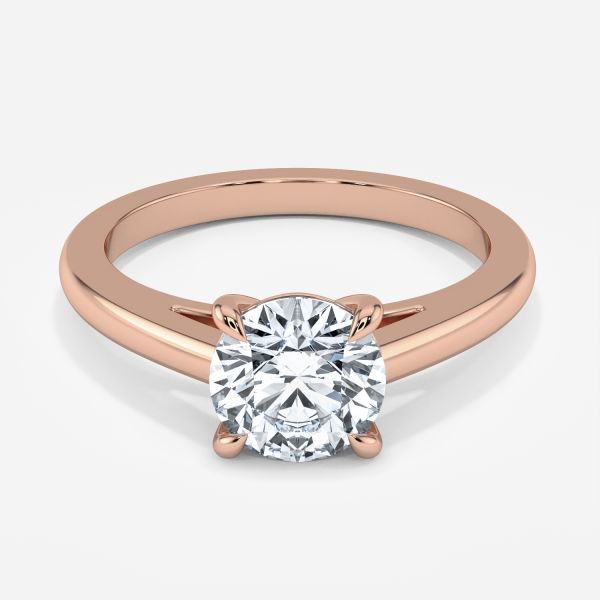 Tova Round Solitaire Moissanite Engagement Ring