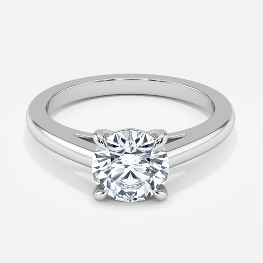 Tova Round Solitaire Moissanite Engagement Ring