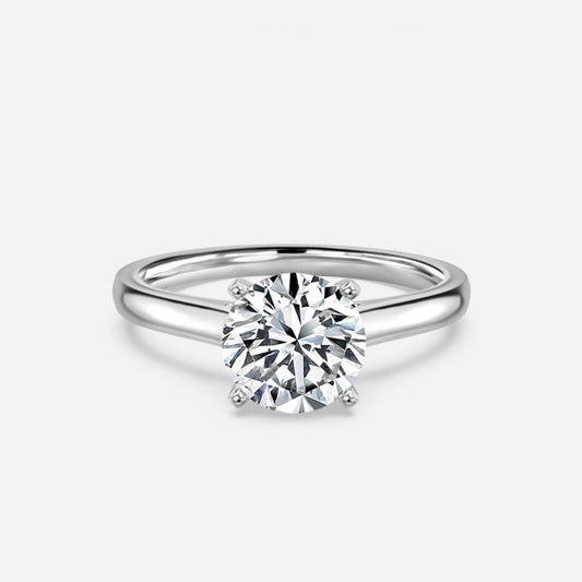 Bernadette Round SolitaireMoissanite Engagement Ring