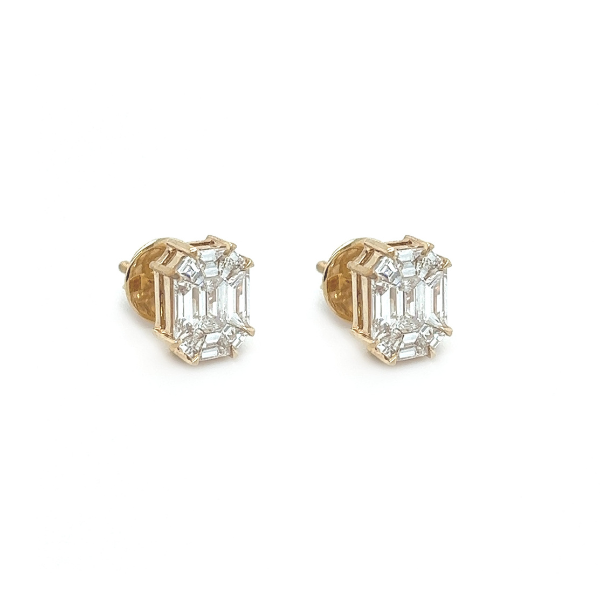 1.03Ct Moissanite Stud Earrings