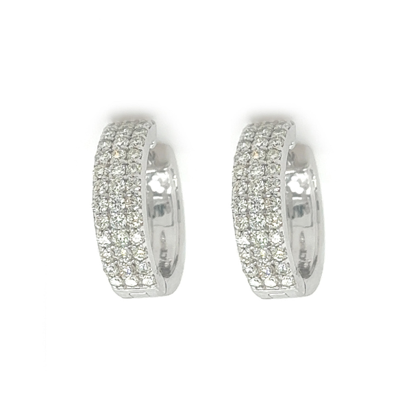 0.85Ct Hoops Moissanite Earrings