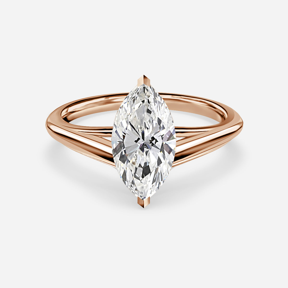 Lavinia Marquise Solitaire Moissanite Engagement Ring