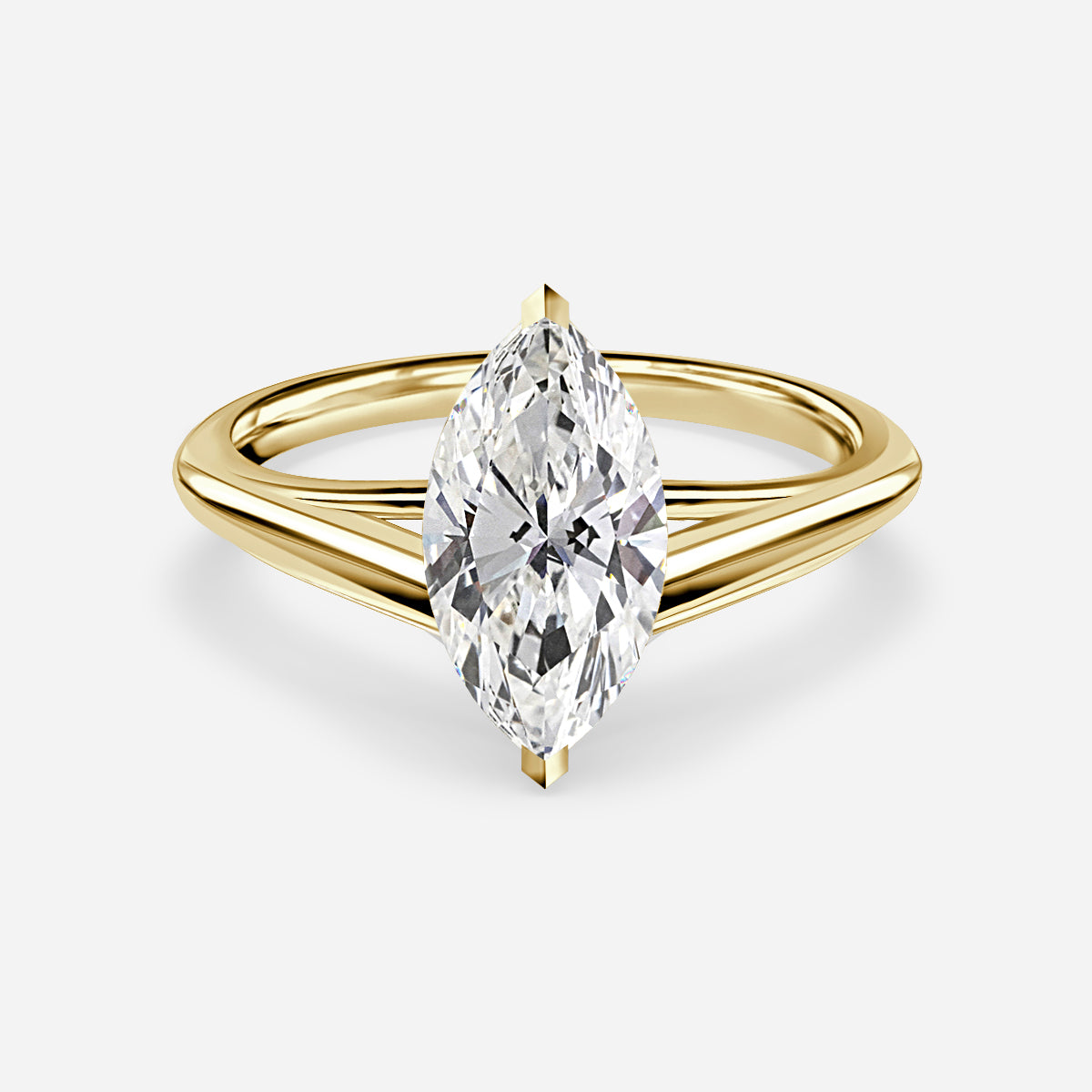 Lavinia Marquise Solitaire Moissanite Engagement Ring