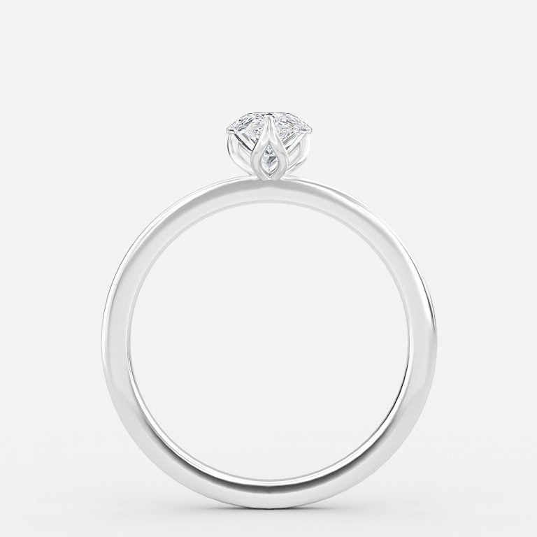 Samira Pear Solitaire Moissanite Engagement Ring