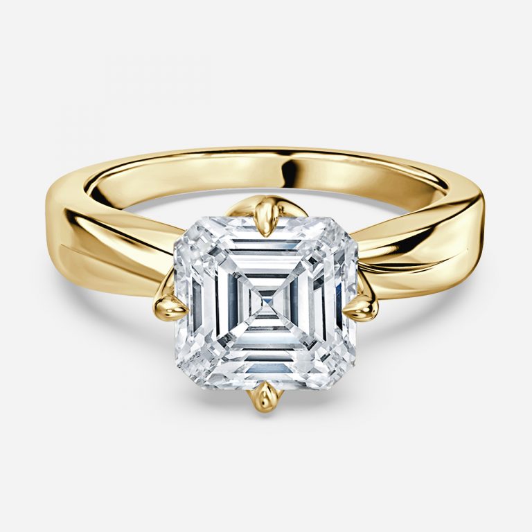 Noelle Asscher Solitaire Moissanite Engagement Ring