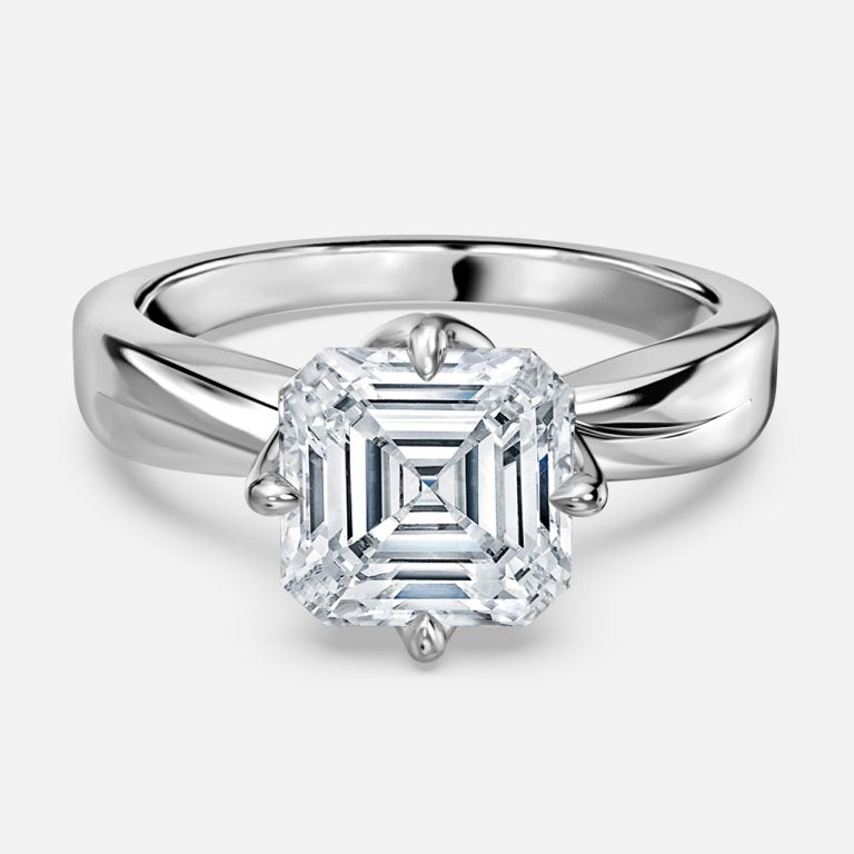 Noelle Asscher Solitaire Moissanite Engagement Ring