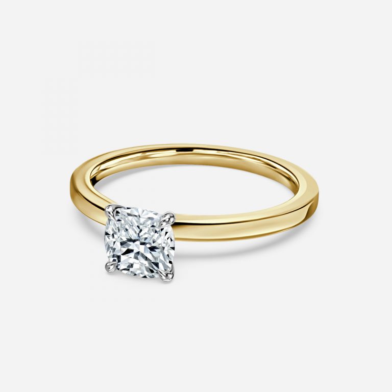 Ailani Cushion Solitaire Moissanite Engagement Ring