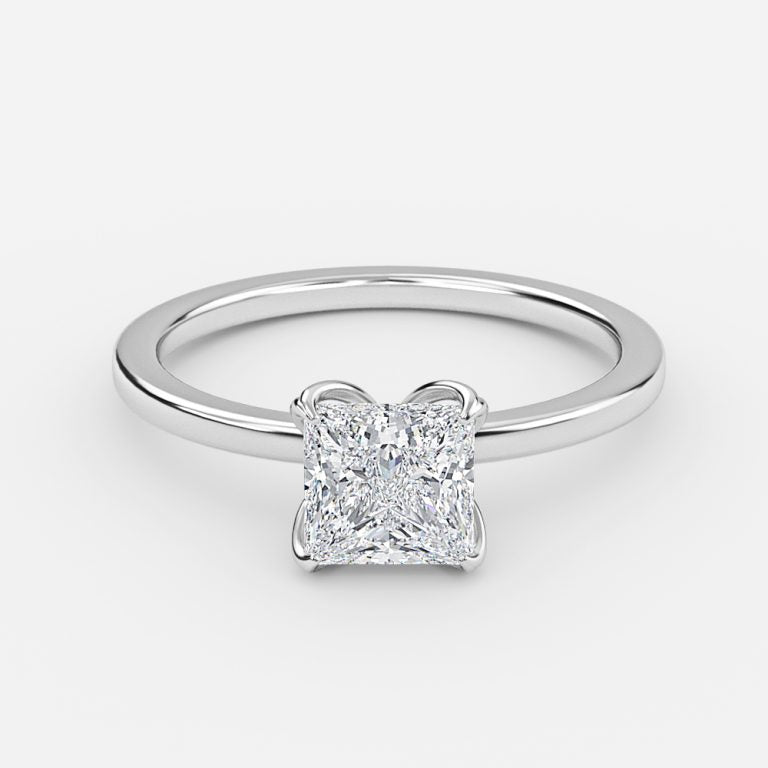 Idra Princess Solitaire Moissanite Engagement Ring