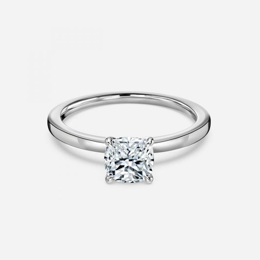 Katherine Cushion Solitaire Moissanite Engagement Ring