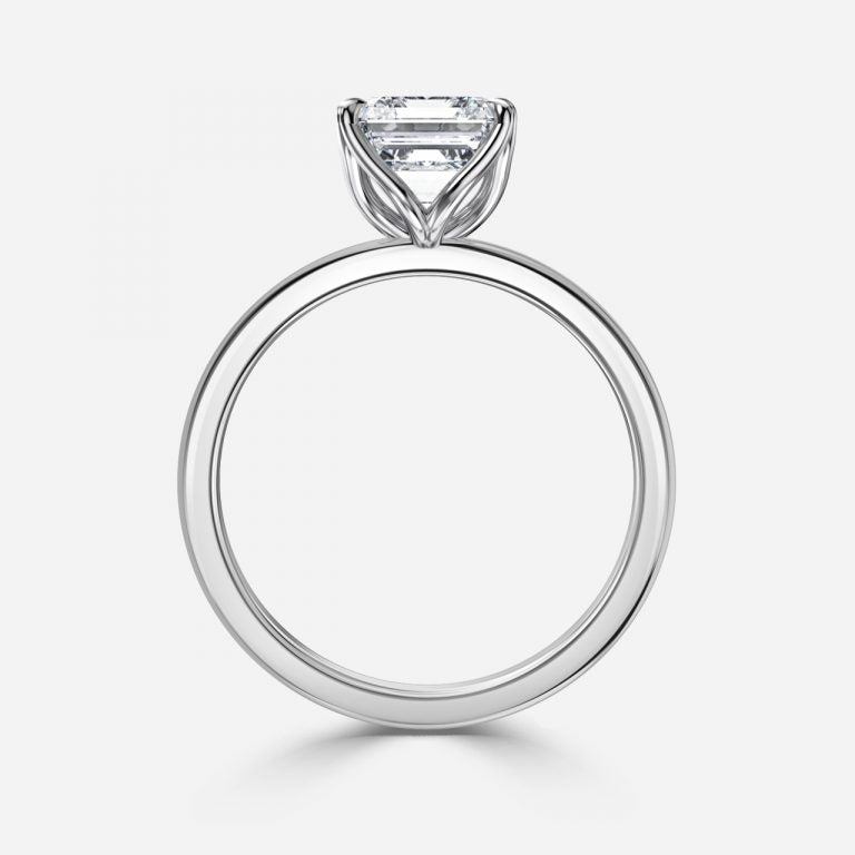 Samira Asscher Solitaire Moissanite Engagement Ring