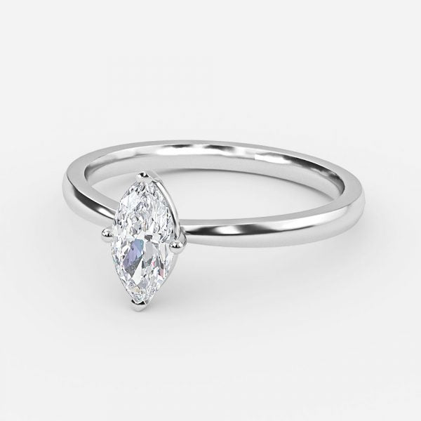 Idalia Marquise Solitaire Moissanite Engagement Ring