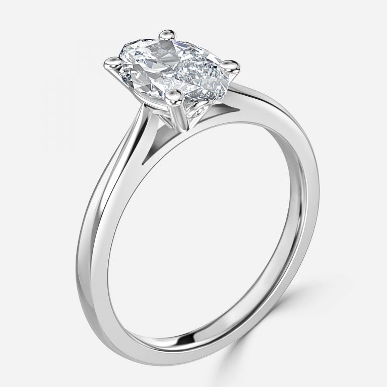 Yuna Marquise Solitaire Moissanite Engagement Ring