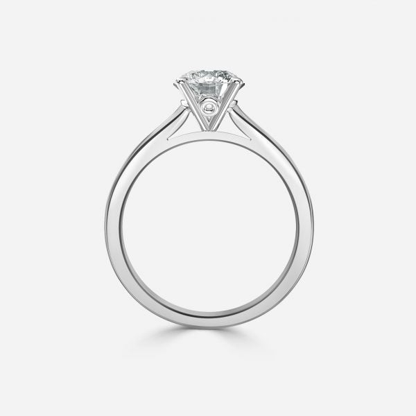 Ivy Round Solitaire Moissanite Engagement Ring