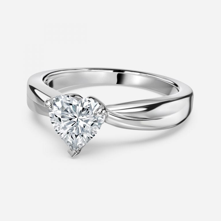 Noelle Heart Solitaire Engagement Ring