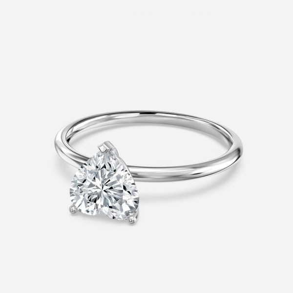 Ailani Heart Solitaire Moissanite Engagement Ring