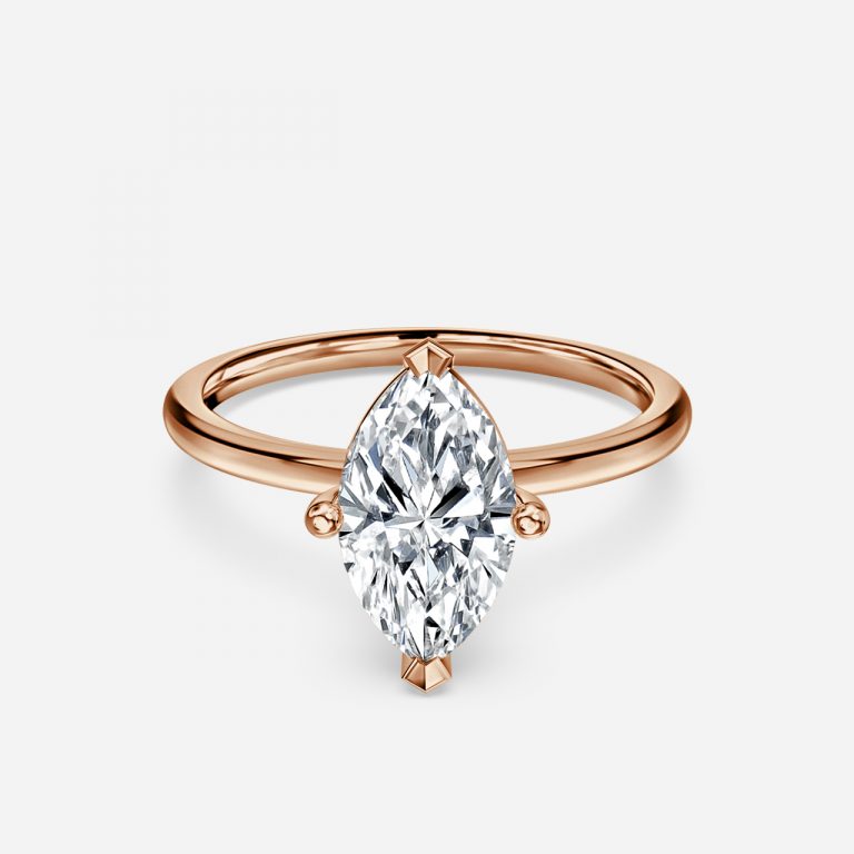 Magalie Marquise Solitaire Moissanite Engagement Ring